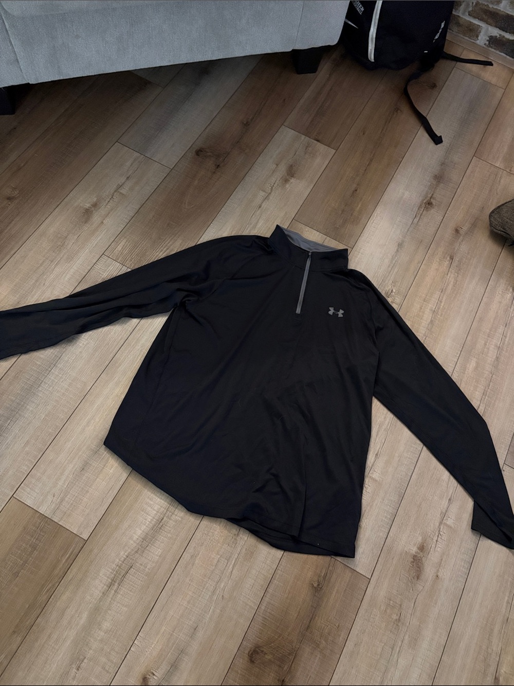 Under Armour Black Lightweight Quarter-Zip Top